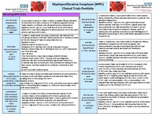 Mpn clinical trials