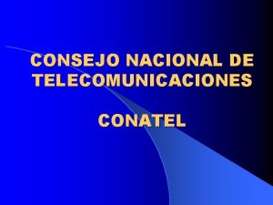 Consejo nacional de telecomunicaciones