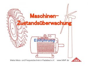 Schwingungsüberwachung maschinen