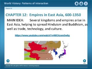 World History Patterns of Interaction Chapter 12 CHAPTER