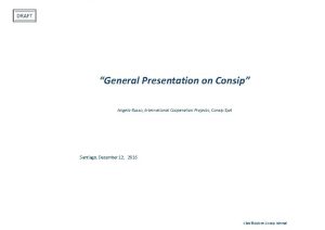 General Presentation on Consip Angela Russo International Cooperation