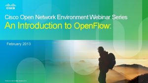 Cisco open network environment resources