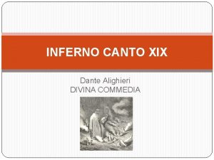 INFERNO CANTO XIX Dante Alighieri DIVINA COMMEDIA Inferno