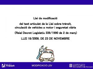 Llei de modificaci del text articulat de la