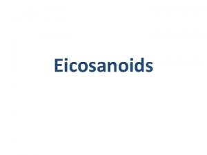 Function of eicosanoids