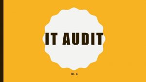 Contoh it audit