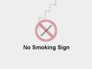 No Smoking Sign Bullet Point Slide Bullet point