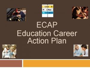 ECAP Education Career Action Plan What are your