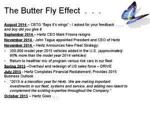 The Butter Fly Effect August 2014 CBTG flaps