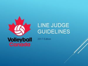 Line judge signals in volleyball