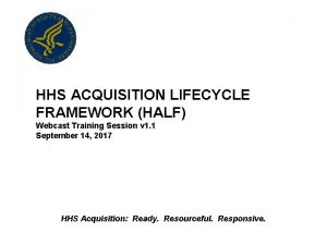 Acquisition lifecycle framework