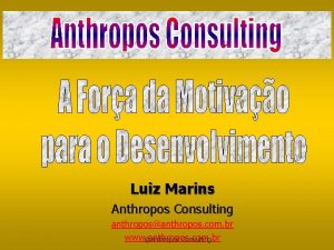 Luiz Marins Anthropos Consulting anthroposanthropos com br www