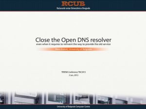 Open DNS resolvers have to be closed Open