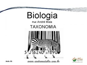 Biologia Prof Andr Maia TAXONOMIA Aula 01 TAXONOMIA