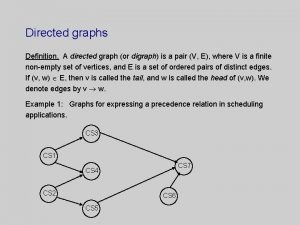 Oriented graph example