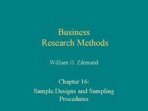 Business Research Methods William G Zikmund Chapter 16