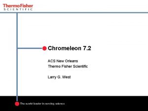 Thermo chromeleon