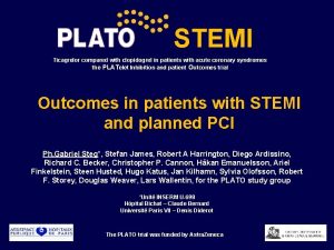 STEMI Ticagrelor compared with clopidogrel in patients with