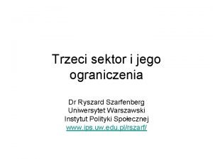 Ryszard szarfenberg