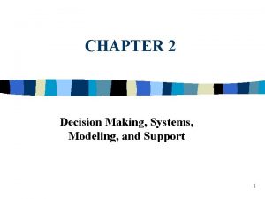 Types of decision support system