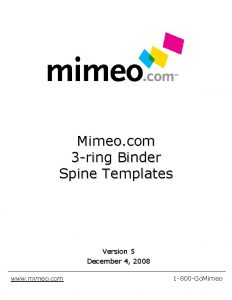 3 inch binder spine template