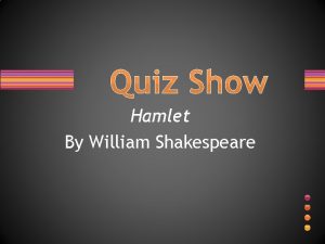 Hamlet multiple choice test