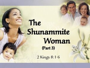 The shunammite woman lessons