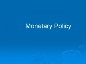 Monetary Policy The Optimal Inflation Rate Inflation Rates