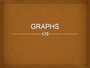 GRAPHS Definition A graph is an abstract data