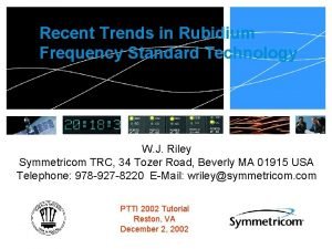 Digital rubidium frequency standard
