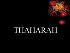 THAHARAH Thaharah Oleh Muhammad Makmun M HI Pengertian