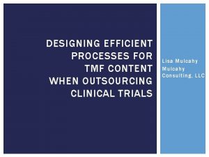 Tmf outsourcing Tmf outsourcing