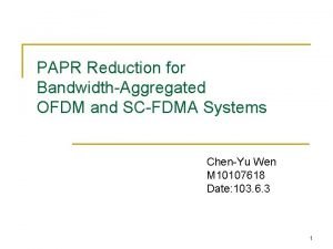 PAPR Reduction for BandwidthAggregated OFDM and SCFDMA Systems