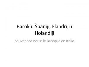 Barok u flandriji