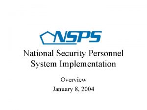 National security personnel system