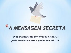 Mensagem invisivel