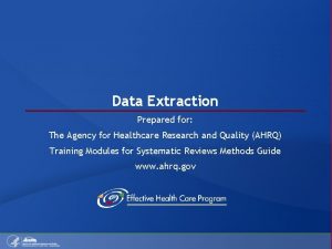 Healthcare data extraction