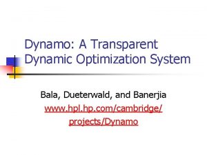 Dynamic translation example