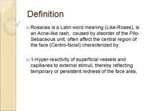 Rosacea latin