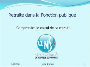 Retraite dans la Fonction publique Comprendre le calcul