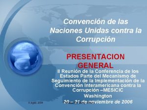 Convencin de las Naciones Unidas contra la Corrupcin