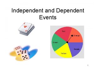 Independent vs dependent events
