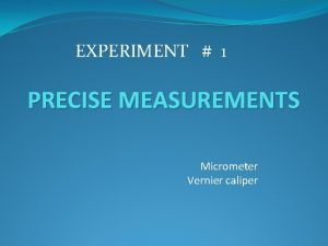 Vernier caliper experiment readings