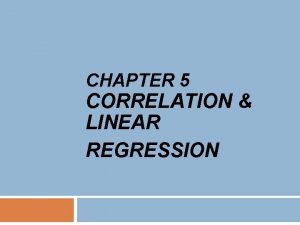 Regression equation example