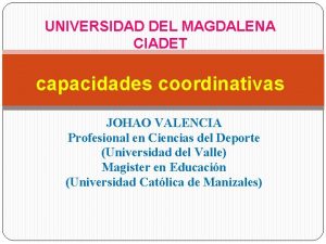 Capacidades coordinativas