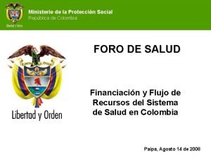 Ministerio de la Proteccin Social Repblica de Colombia