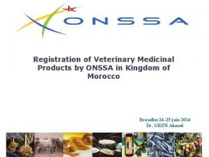 Veterinary medicinal product dossier