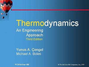 Thermodynamics cengel and boles