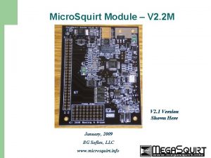 Microsquirt module