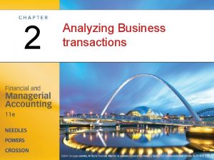 Analysis of business transactions
